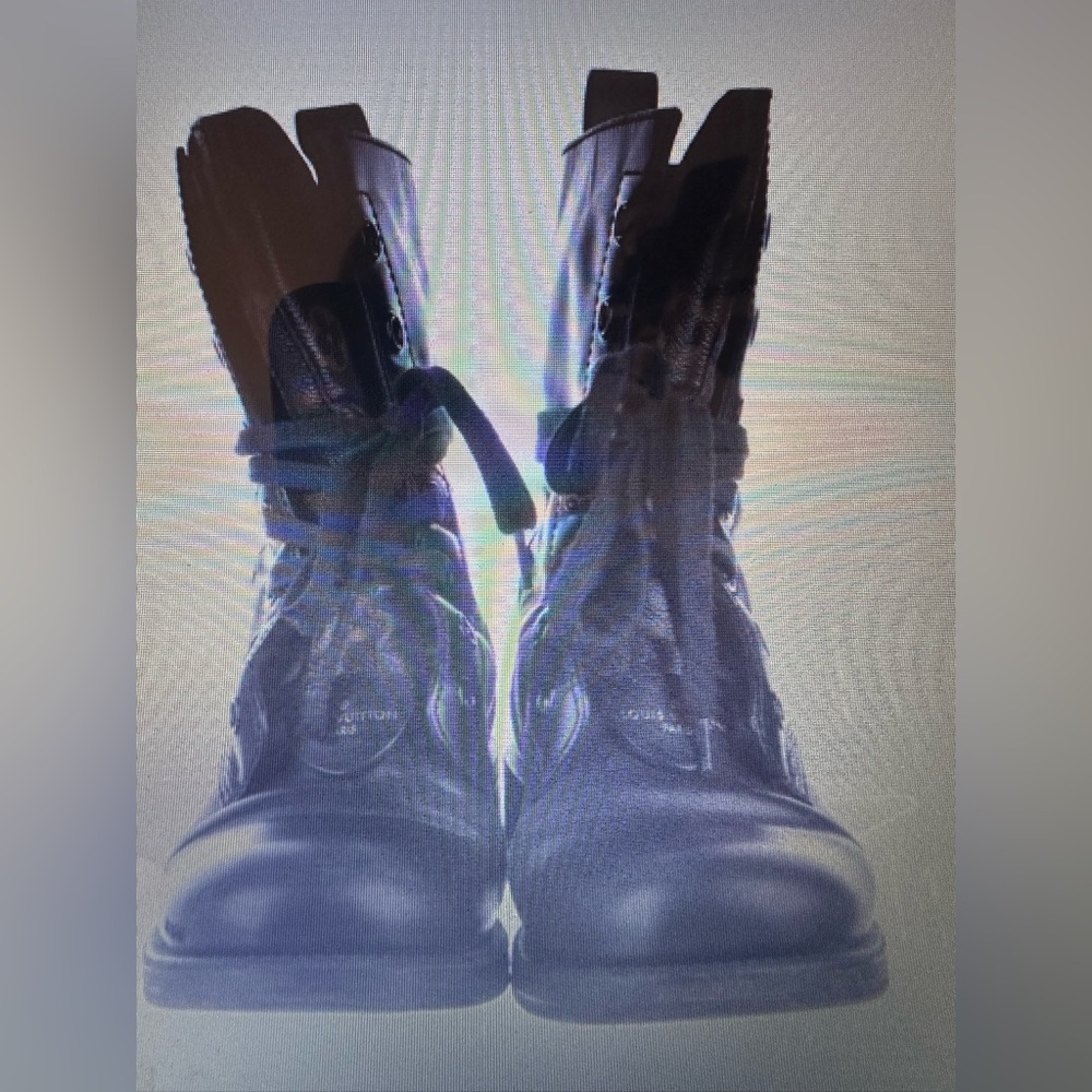 Louis Vuitton Black Combat Boots